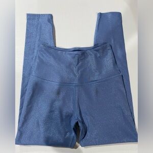 Beyond yoga small blue leggings sparkly